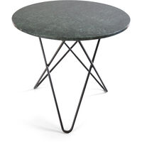 O Spisebord Sort/Grøn Marmor