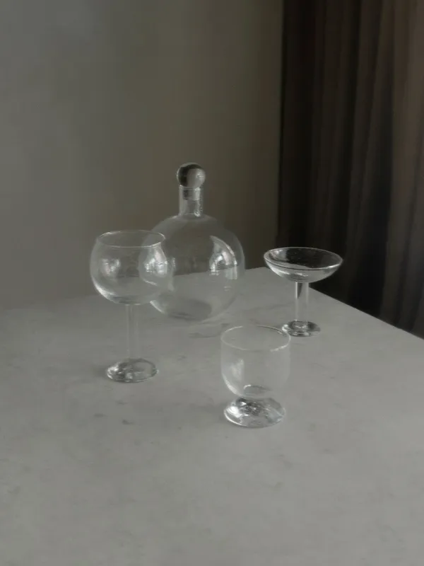 Bubble Glass round Karaffel Ø18 cm