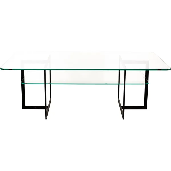Square Sofabord 140x80x45 cm Sort
