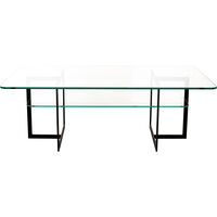 Square Sofabord 140x80x45 cm Sort