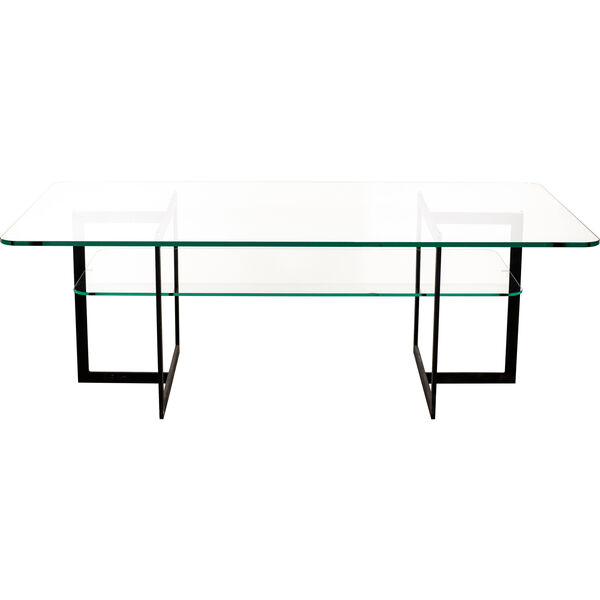 Square Sofabord 140x80x45 cm Sort
