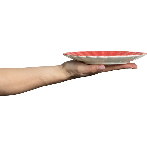 Oyster Tallerken 20 cm Rød