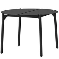Novo Lounge Table Black/Black Ø50xH35CM