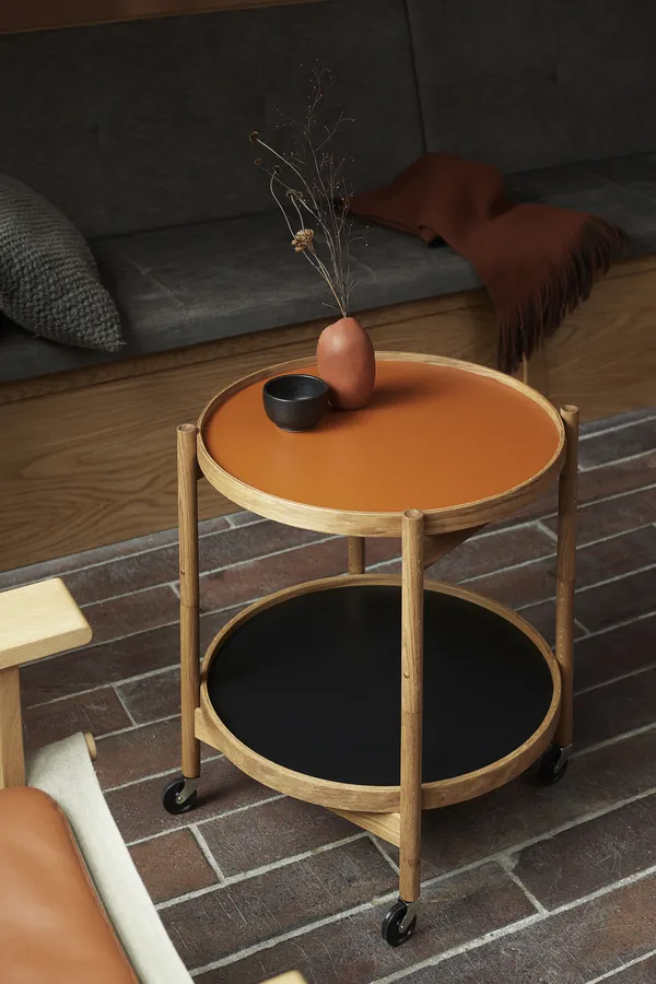 Bølling Bakkebord Ø50 cm Olieret Eg / Lerfarvet
