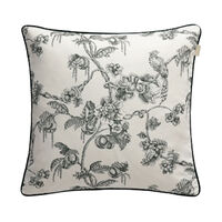 Sateen Tree Print Cushion 50x50 cm Green