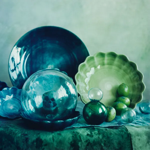 Oyster Skål 24 cm Grøn