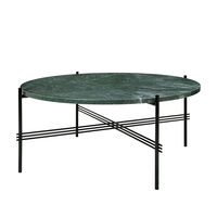 TS Soffbord 80 cm Svart / Grön Guatemalamarmor