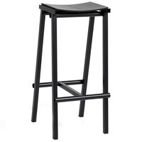 Taburete 8 Barstol 75 cm Sort