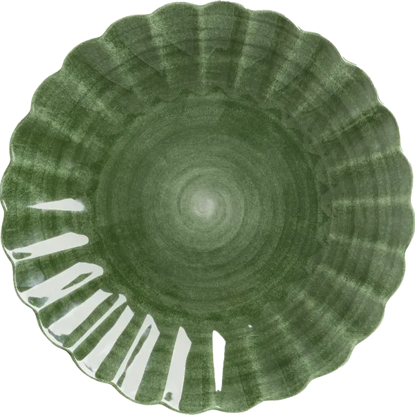 Oyster Lautanen 28 cm Metsänvihreä