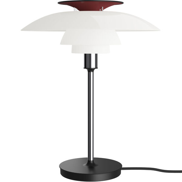 PH 80 Bordslampa Krom / Opalvit