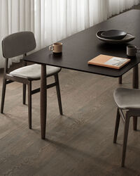 Oku Dining Table 95x200 cm Dark Smoke