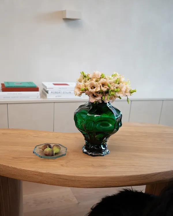 Ammonit Vase 30 cm Grøn