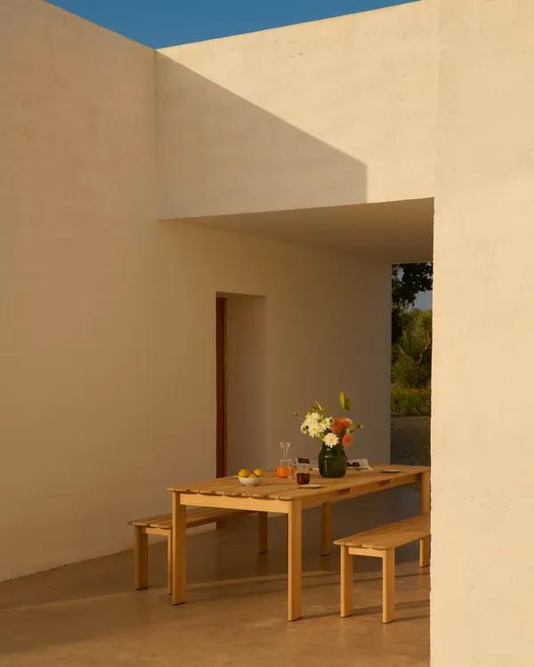 Assemble Bord Teak 92x225 cm