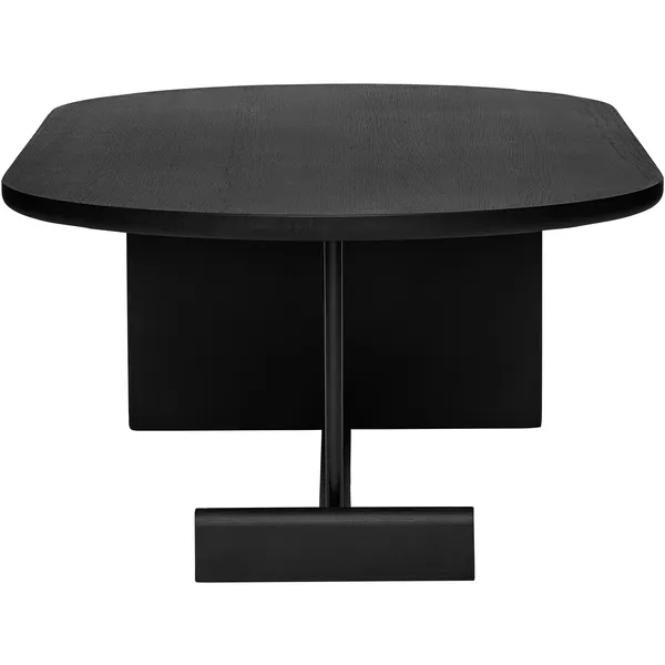 Koku Soffbord Ovalt H:35 cm Svartbetsad Ek