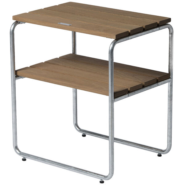 L45 Sidebord Oljet Eik / Varmgalvanisert Stål