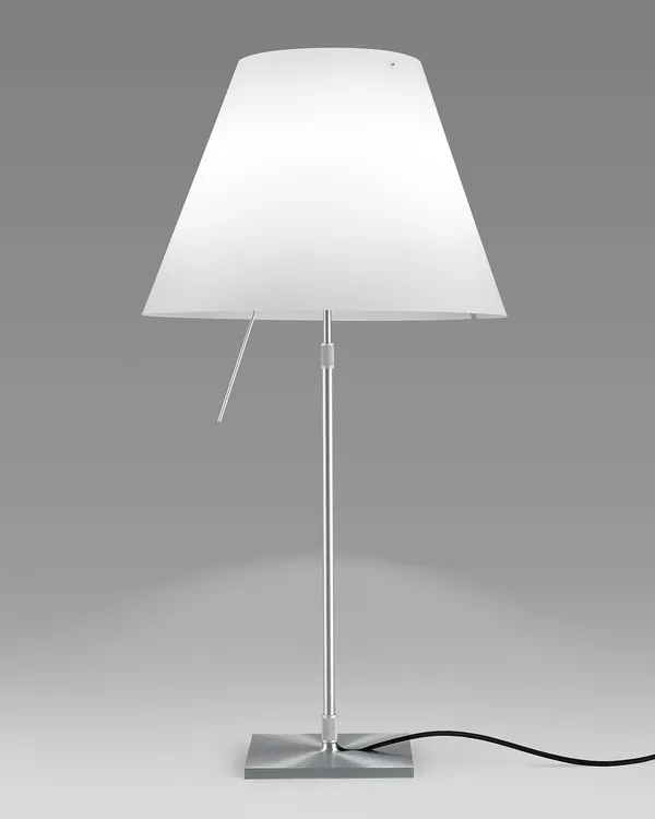Costanza Table Lamp Aluminum/White