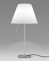 Costanza Table Lamp Aluminum/White
