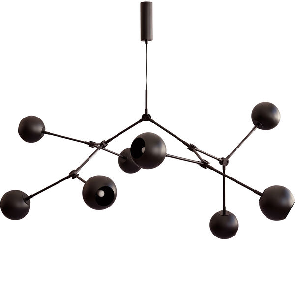 Drop Globe Pendel 150 cm Burned Black
