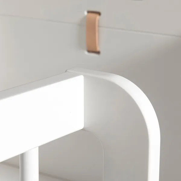 Wood Mini+ Låg Loft Säng Vit/Ek
