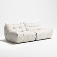 MONO 2-Personers Sofa Steam White