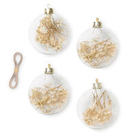 Flora Julekuler Ø8 cm Medium 4-pk Lilla