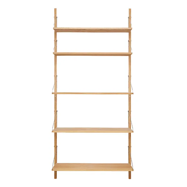Library Hylde 1852cm Stål/Eg