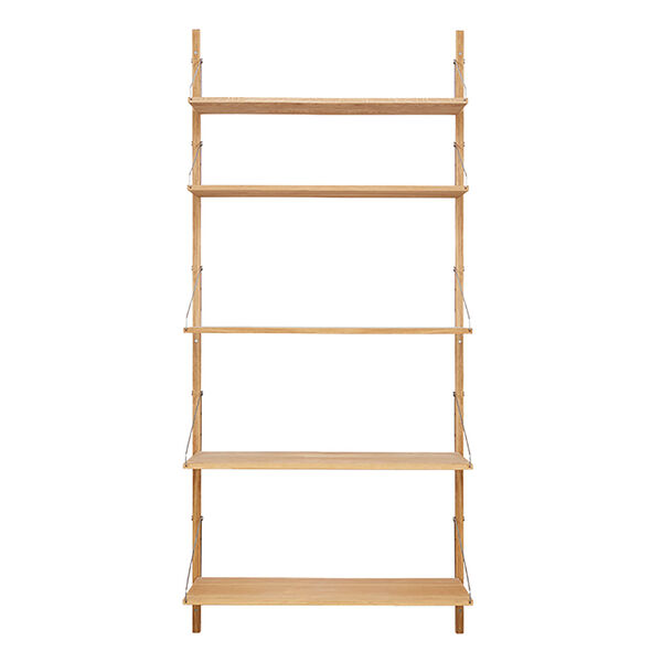 Library Hylde 1852cm Stål/Eg