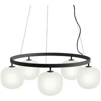 Rime Lysekrone 80 cm Sort