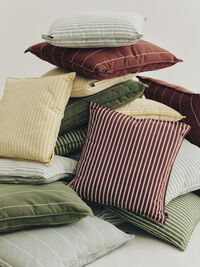 Terrazza Cushion 50x50 cm Olive bold stripe