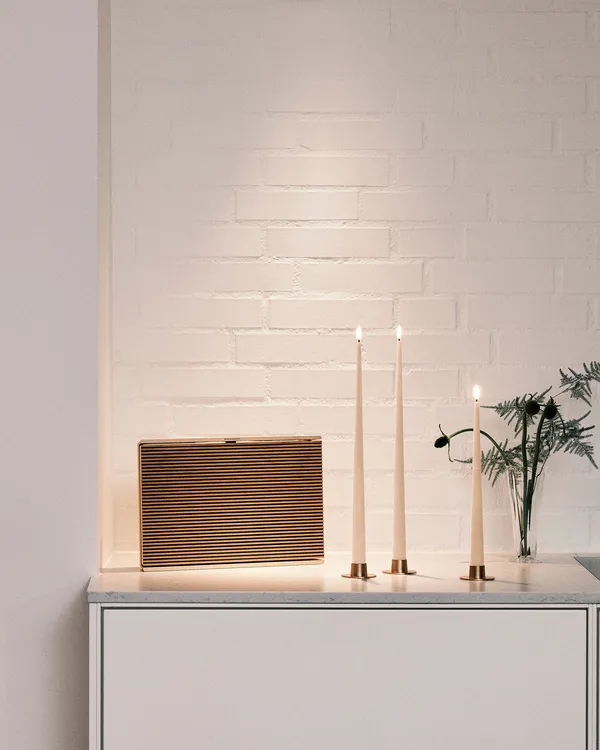 Led-Stearinlys 2-pk 30 cm Ice Latte