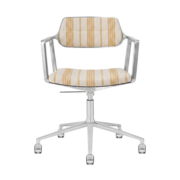 453+ Drejestol Med hjul Striped Gul