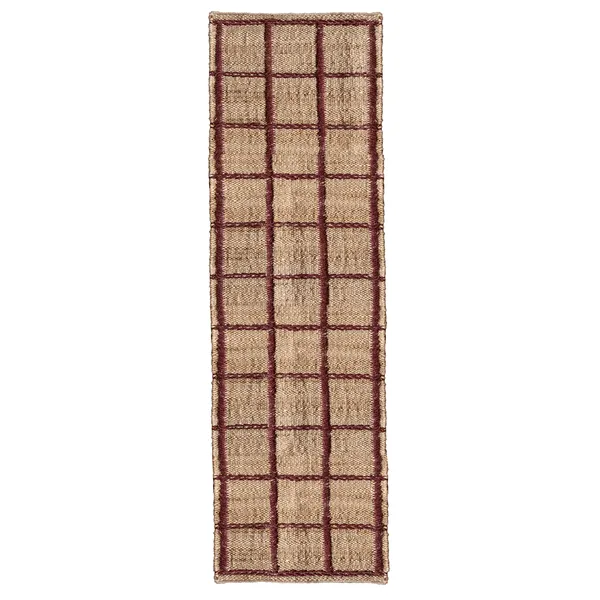 Strata Jutematta 75x240 cm Vinröd