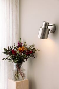 Clark 1 Vägglampa Borstat Stål