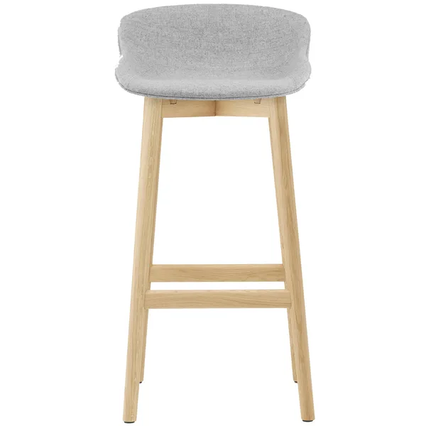 Hyg Barstol 75 cm Grå / Egetræ