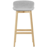 Hyg Barstol 75 cm Grå / Egetræ