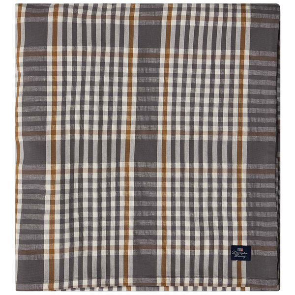 Checked Duk 150x350 cm Grå / Vit / Fudge