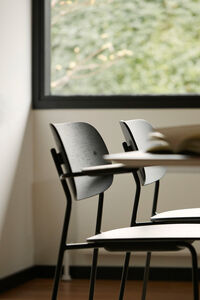 Co Dining Chair Black Steel w. Armrest
