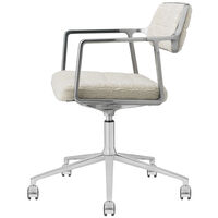 453+ Svingstol Med hjul Wavy Off-white