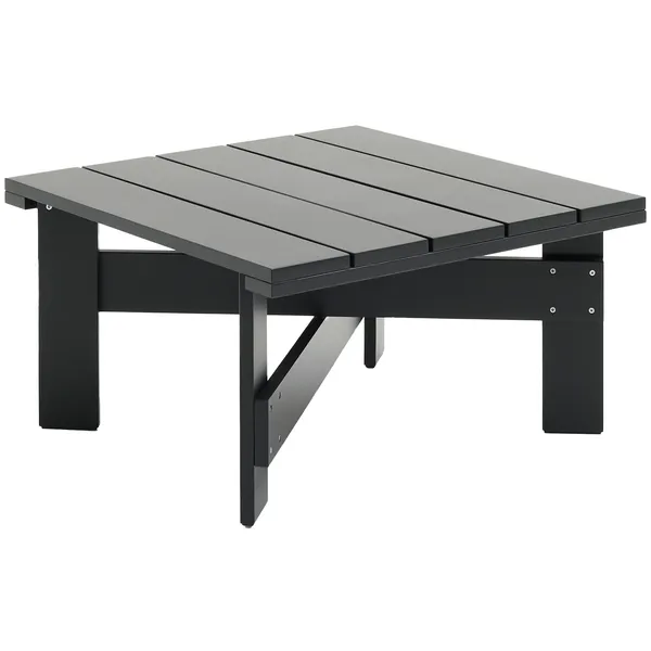 Crate Loungebord 75x75 cm Svart