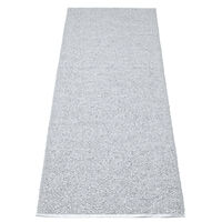 Svea Matta Metallic Grey/Light Grey 70x160 cm
