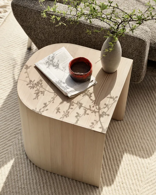 Taburet Sidobord / Pall Pine