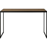 Square Konsollbord 122x36x70 cm Svart/Burned Walnut