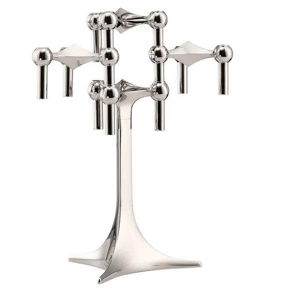 Stoff Nagel Candlestick Chrome + Table Stand