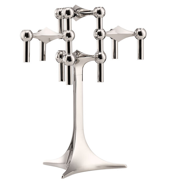 Stoff Nagel Candlestick Chrome + Table Stand
