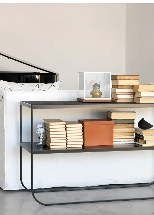 Tati Console 120 Sidebord Char Grey / Nero Marquina