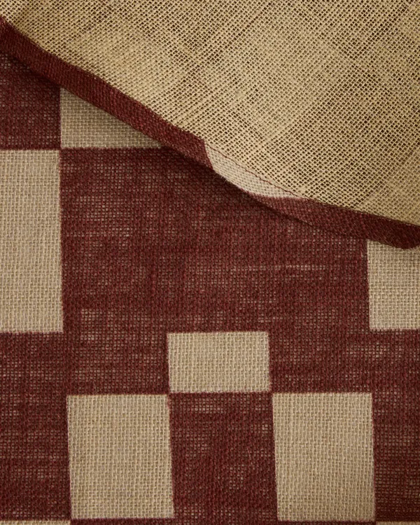 Eira Juletræstæppe 125 cm Beige / Rødt