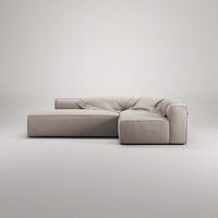 Grand Loungesoffa 3-Sits öppet avslut Vänster Minetyg Sandshell Beige