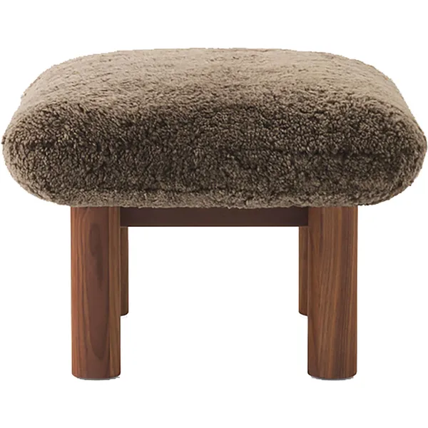 Brasilia Fåtölj Med Ottoman Walnut Root