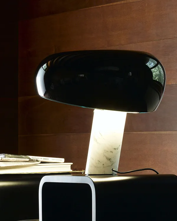 Snoopy Bordlampe Sort