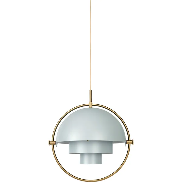 Multi-Lite Pendel 36 cm Messing / Sea Grey Semimat